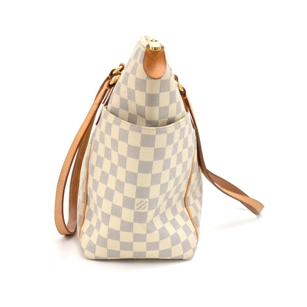 totally pm damier azur canvas shoulder bag