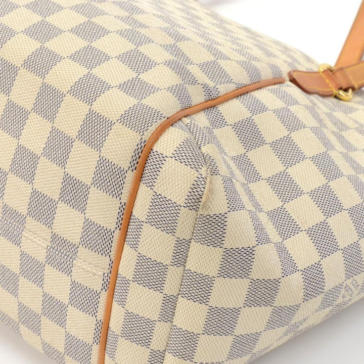 totally pm damier azur canvas shoulder bag