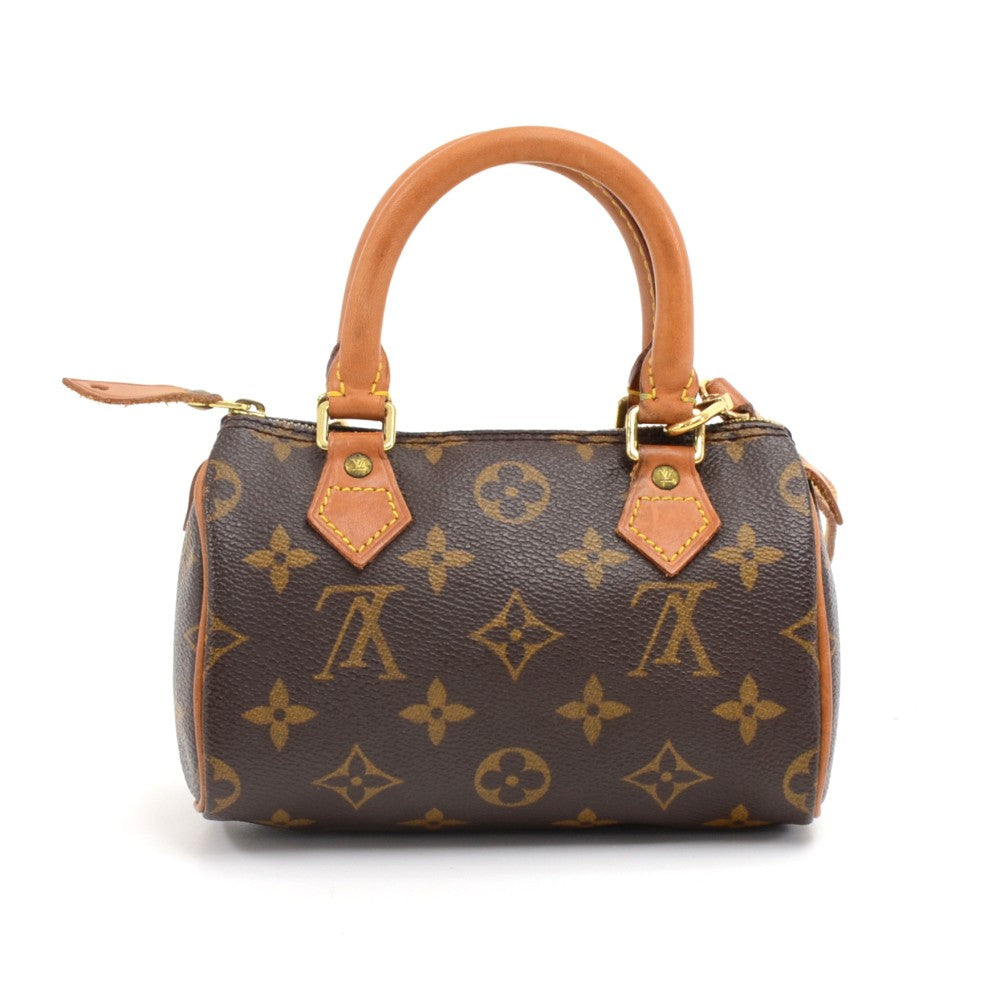 mini speedy sac hl monogram canvas handbag with strap
