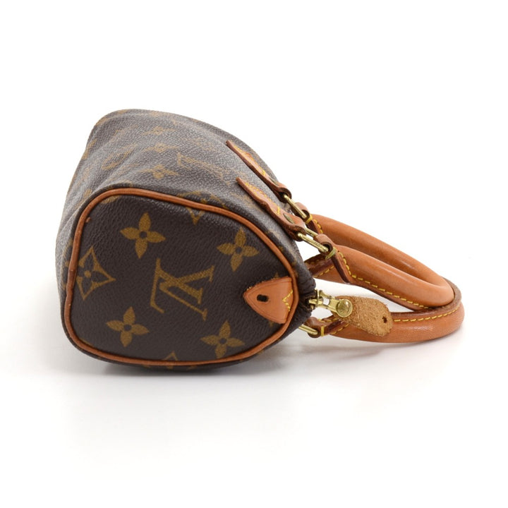 mini speedy sac hl monogram canvas handbag with strap