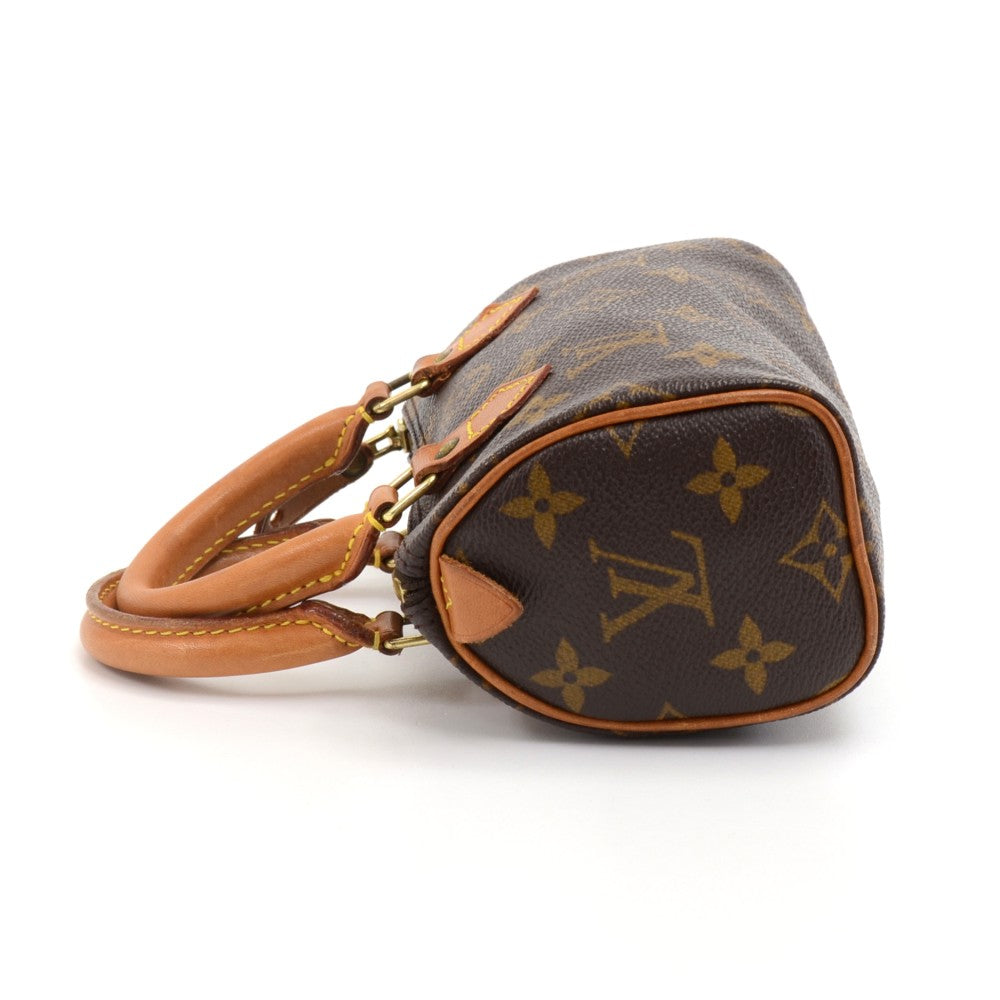 mini speedy sac hl monogram canvas handbag with strap