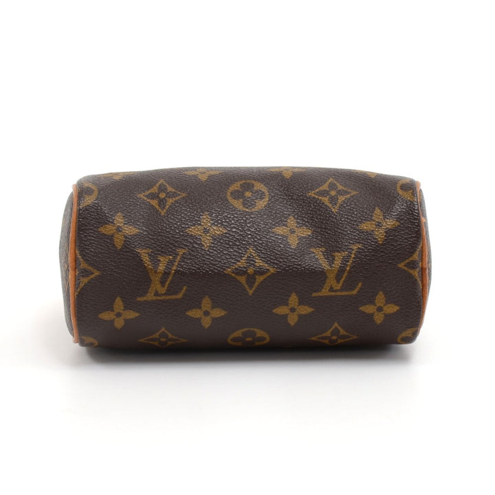 mini speedy sac hl monogram canvas handbag with strap