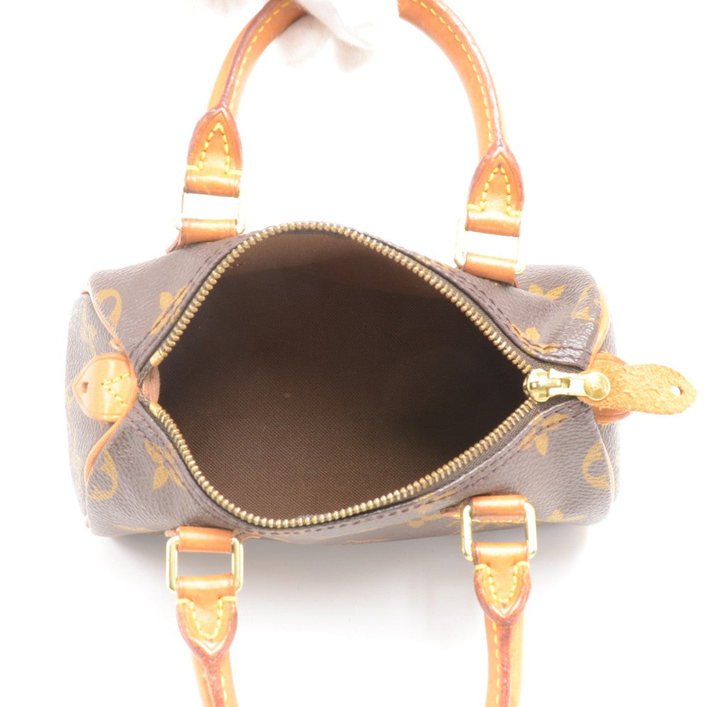 mini speedy sac hl monogram canvas handbag with strap
