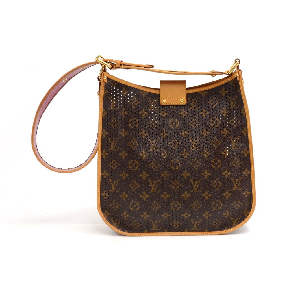 perforated musette monogram canvas bag - 2006 limited edition bag
