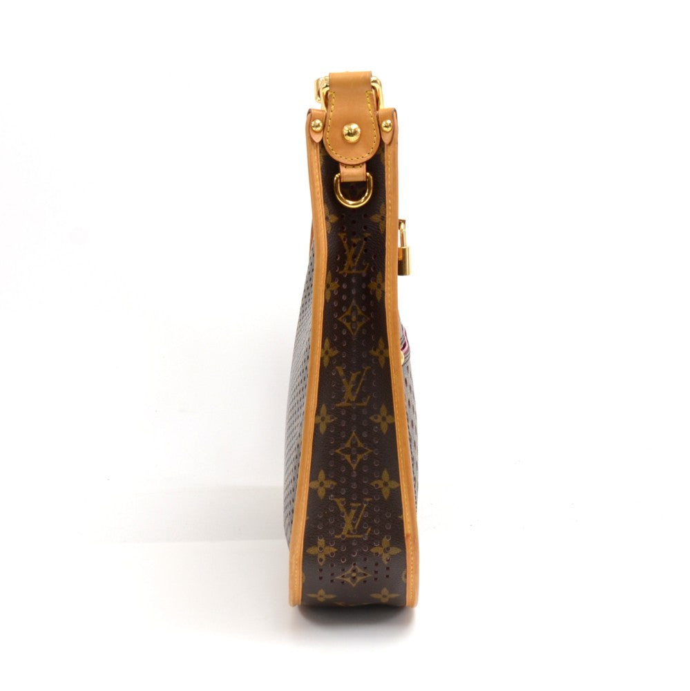 perforated musette monogram canvas bag - 2006 limited edition bag