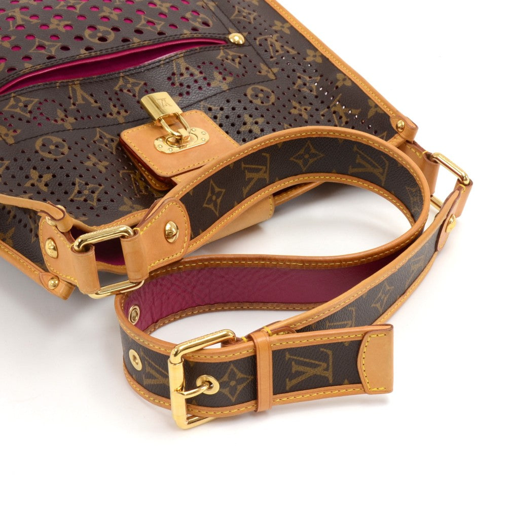 perforated musette monogram canvas bag - 2006 limited edition bag