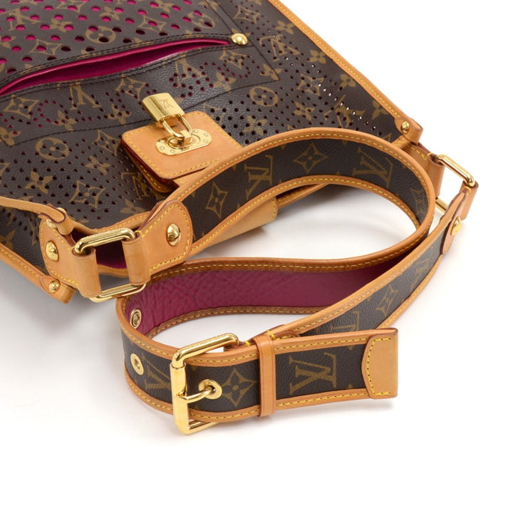 perforated musette monogram canvas bag - 2006 limited edition bag