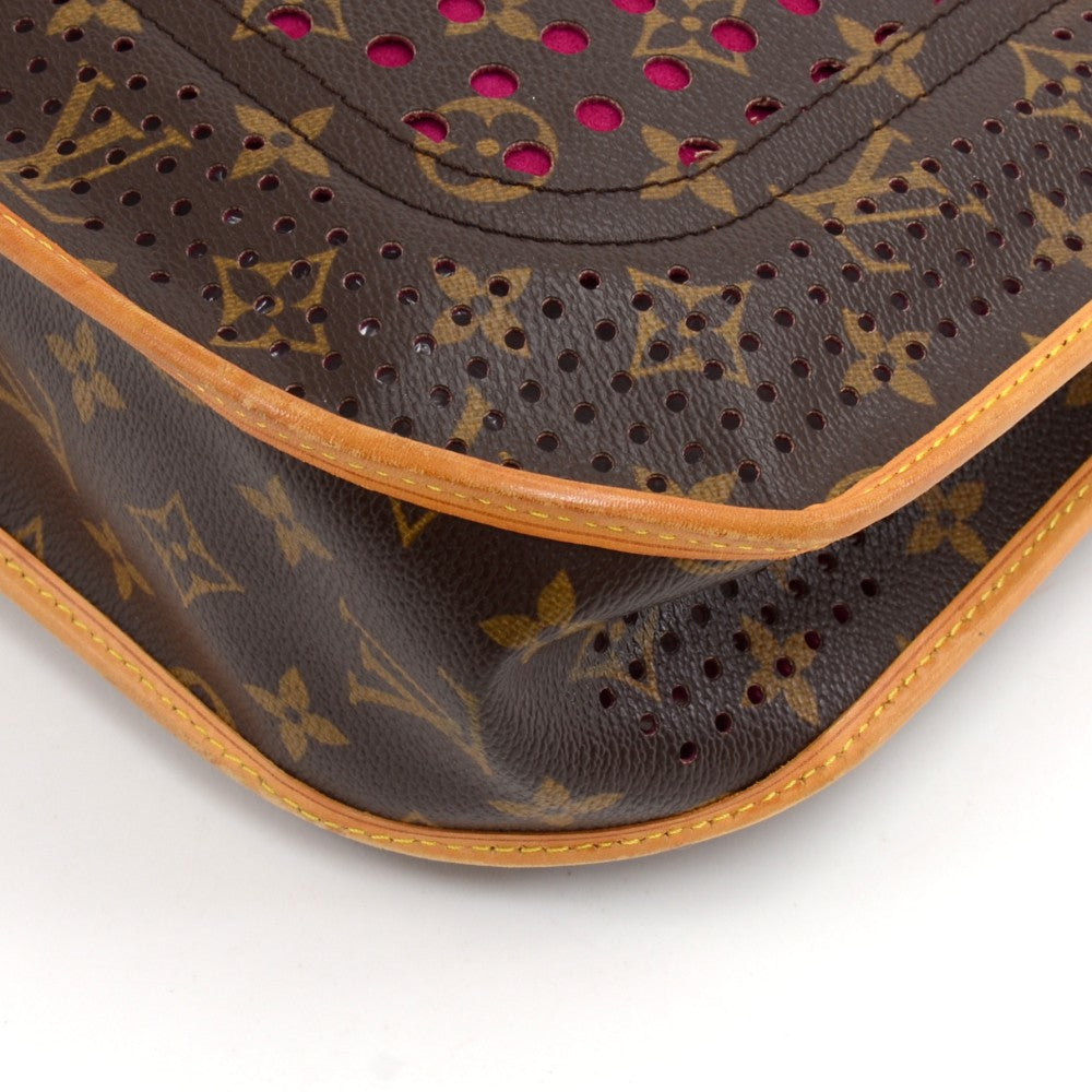 perforated musette monogram canvas bag - 2006 limited edition bag