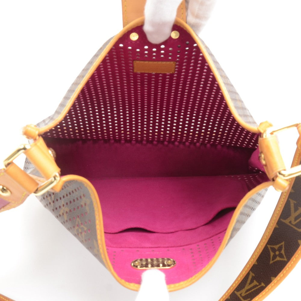 perforated musette monogram canvas bag - 2006 limited edition bag