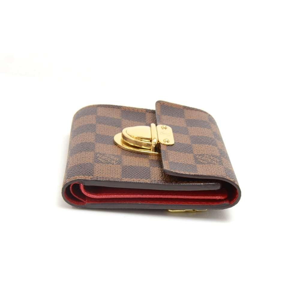 portefeuille koala damier ebène canvas trifold wallet