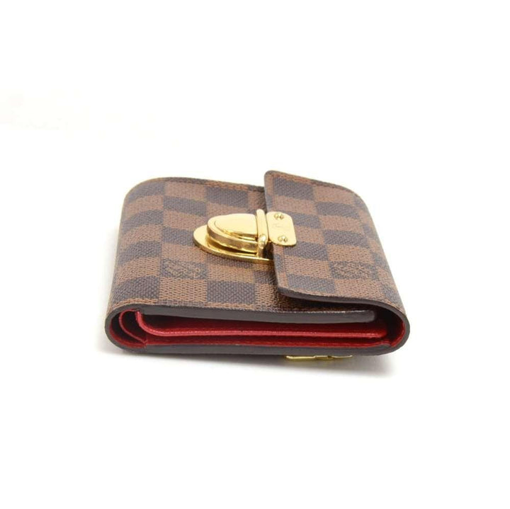 portefeuille koala damier ebène canvas trifold wallet