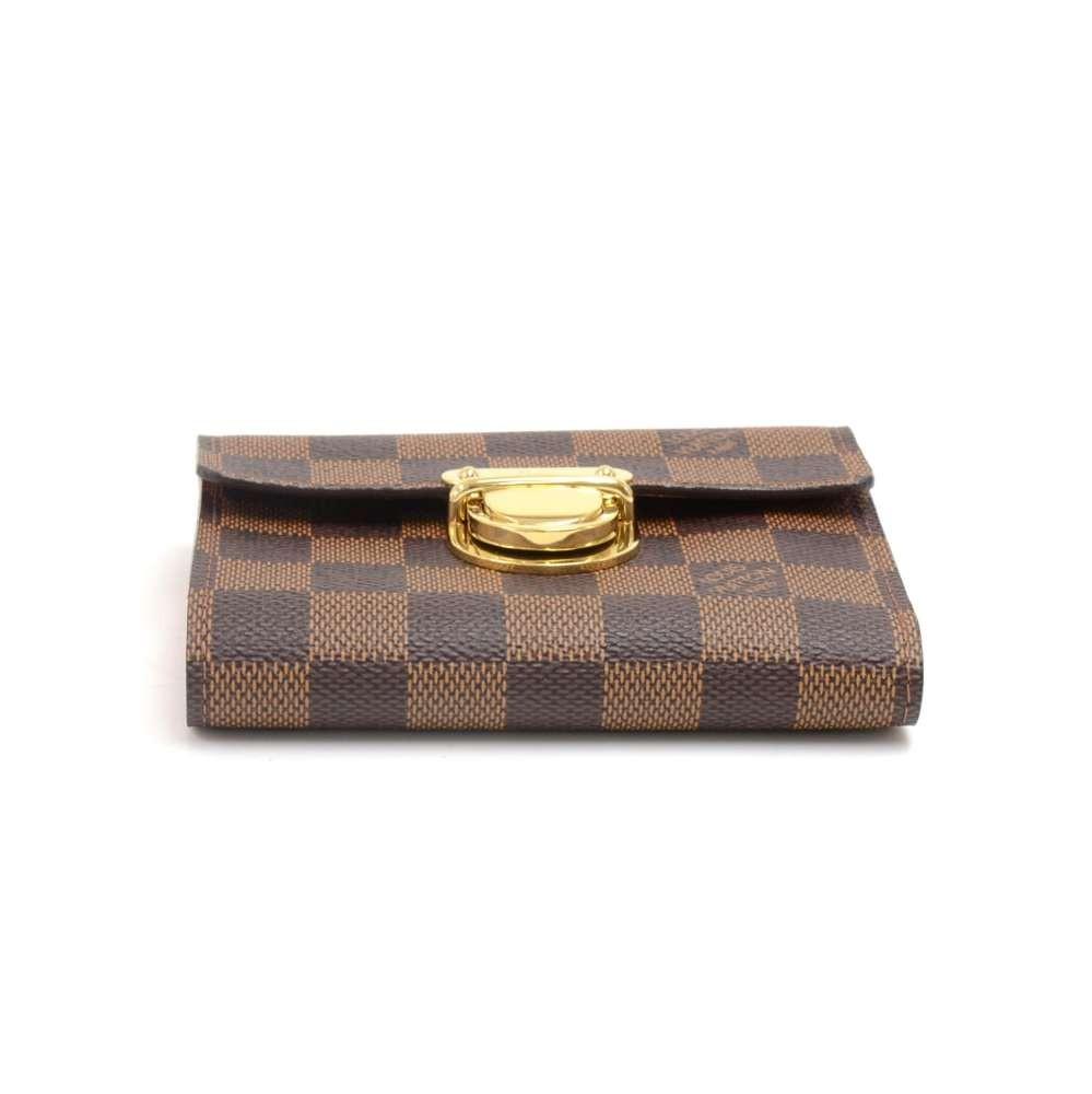 portefeuille koala damier ebène canvas trifold wallet