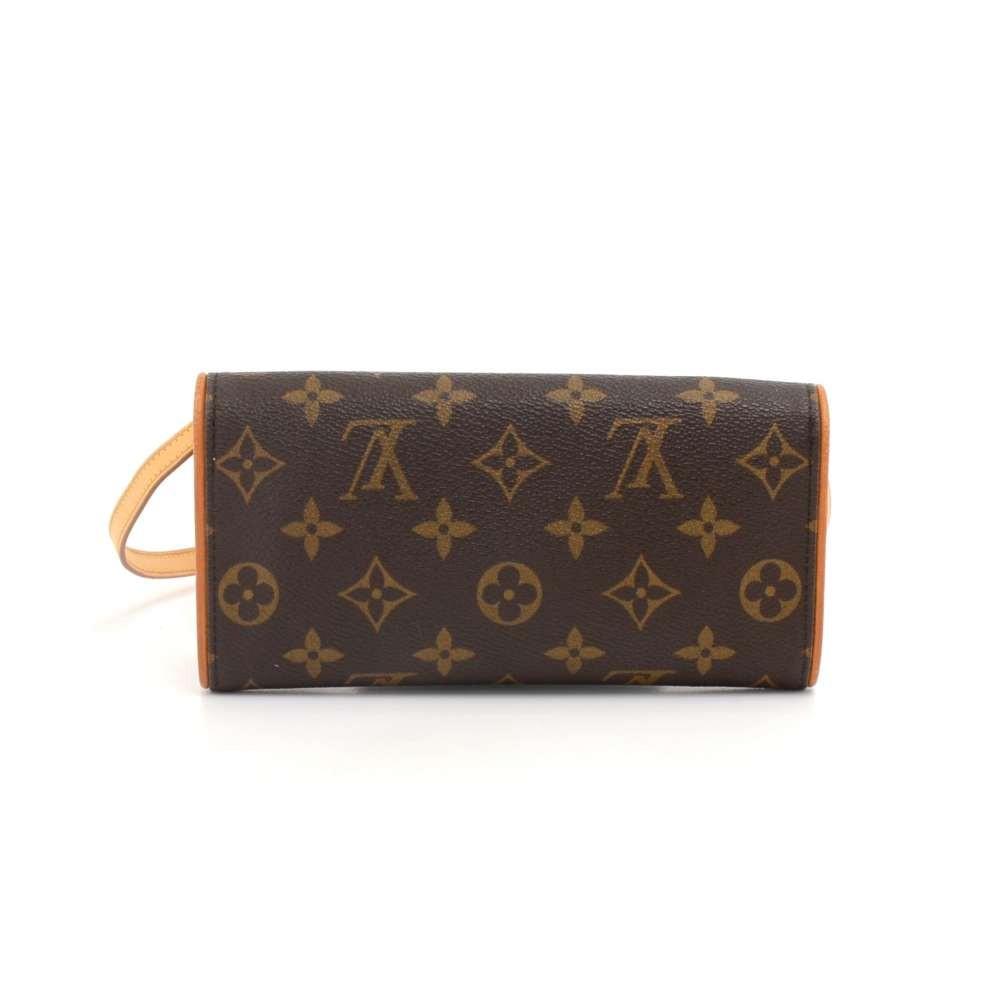 pochette twin pm monogram canvas shoulder bag