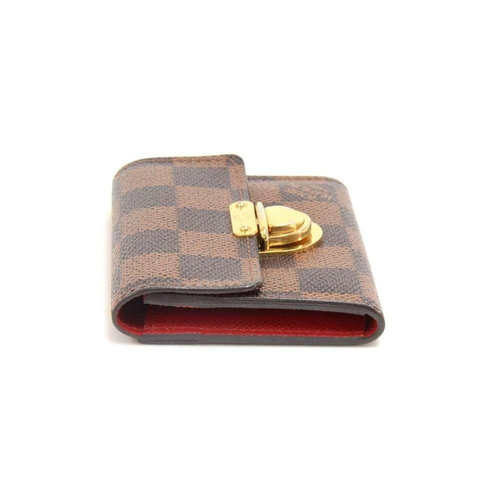 porte-monnaie koala damier ebène canvas wallet