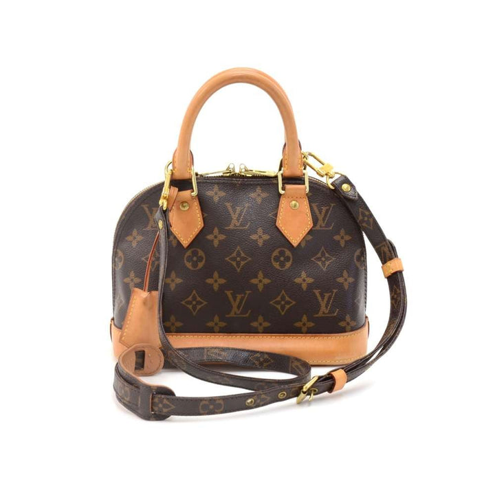 alma bb monogram canvas shoulder bag
