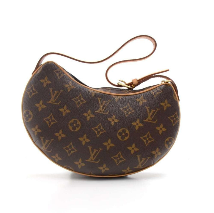 pochette croissant monogram canvas shoulder handbag