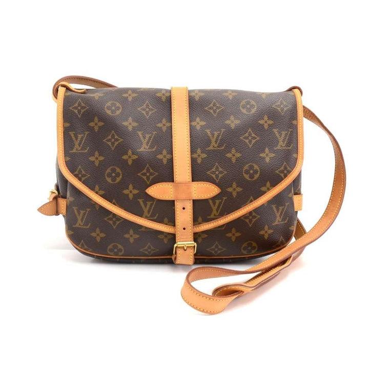 saumur 30 monogram canvas shoulder bag