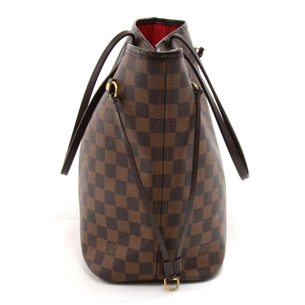 neverfull mm damier ebène canvas tote bag