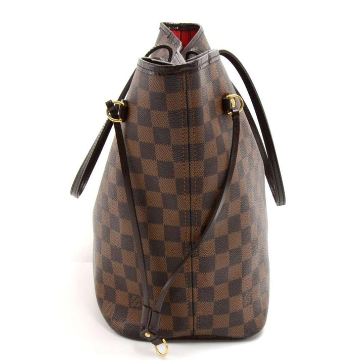 neverfull mm damier ebène canvas tote bag