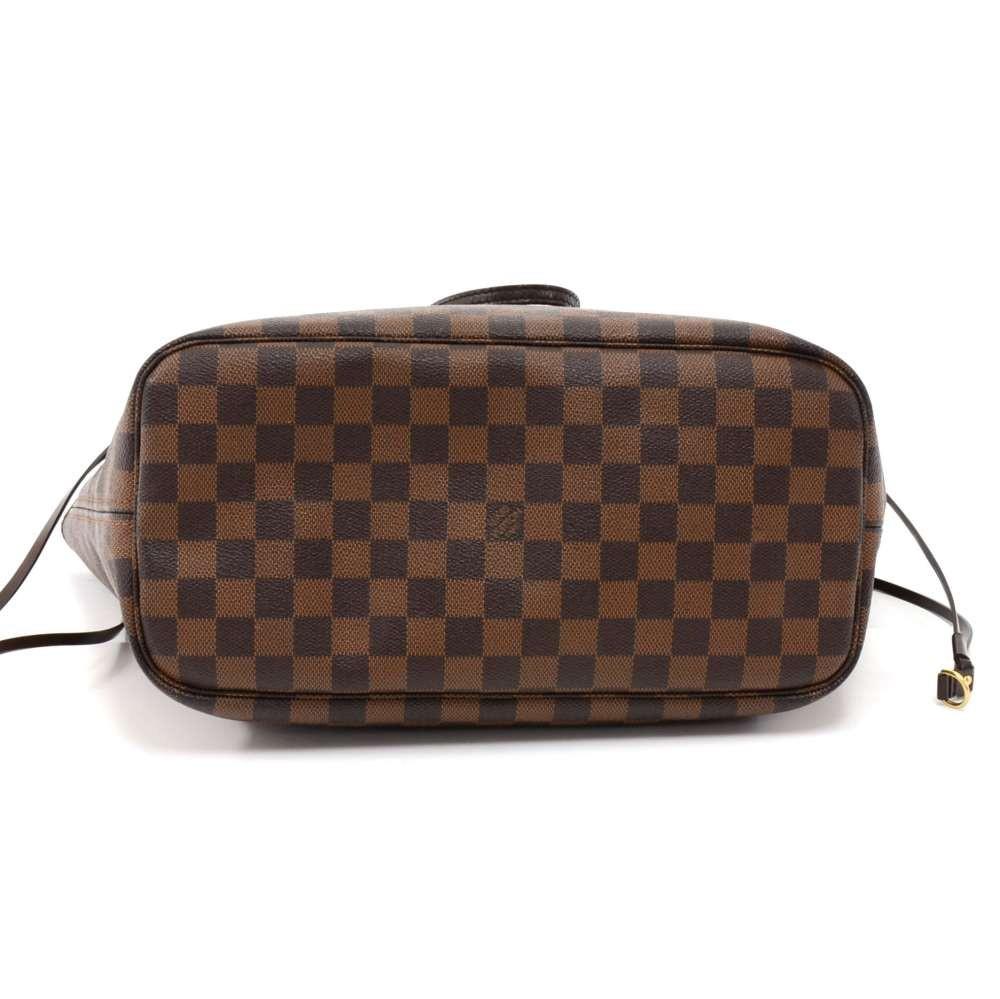 neverfull mm damier ebène canvas tote bag