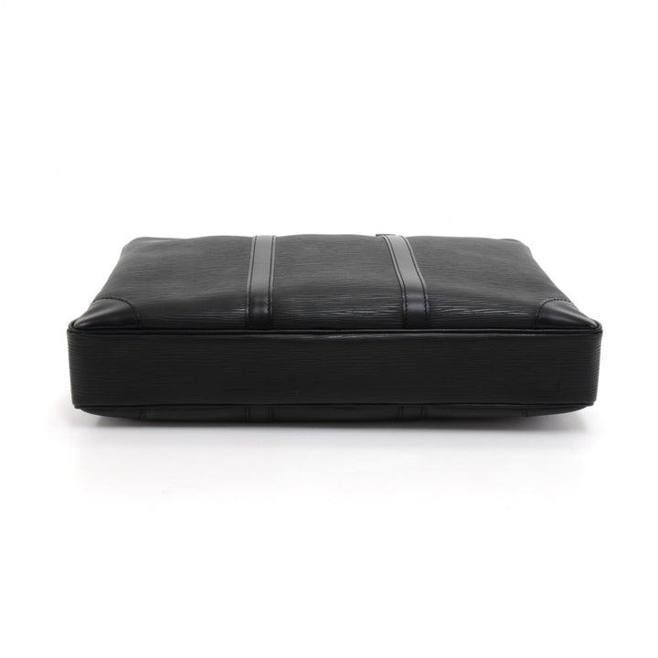 porte-documents voyage epi leather briefcase bag