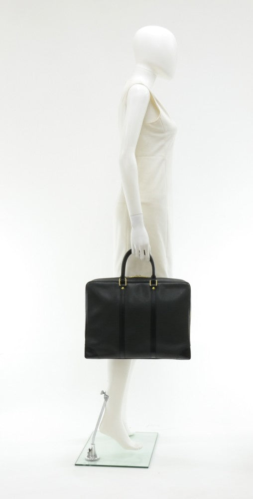 porte-documents voyage epi leather briefcase bag