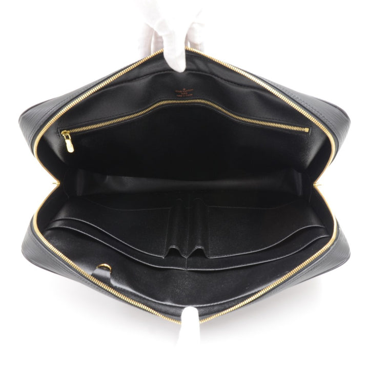porte-documents voyage epi leather briefcase bag
