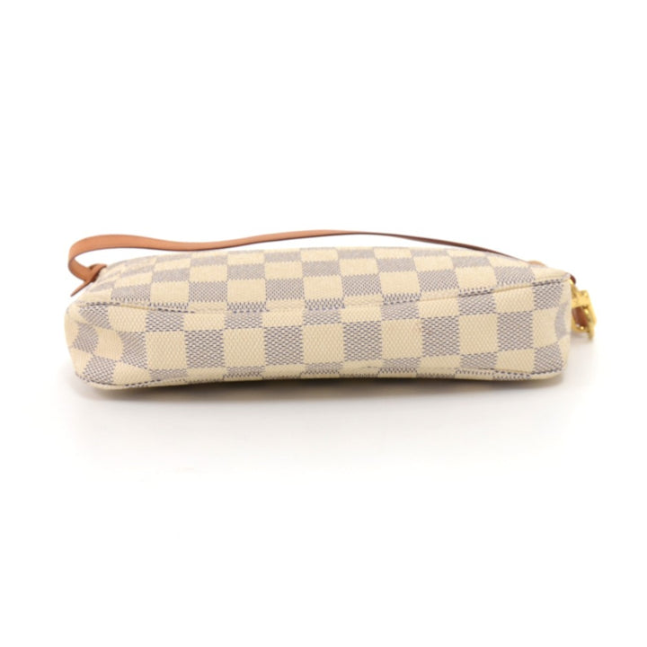 pochette accessoires damier azur canvas bag