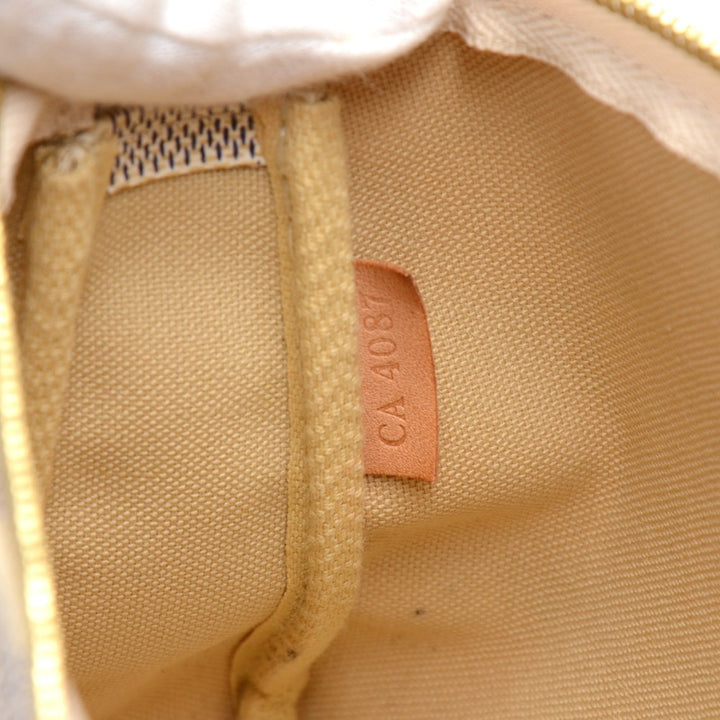 pochette accessoires damier azur canvas bag