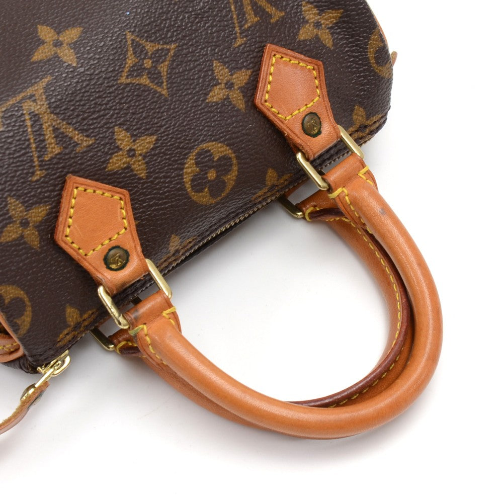 speedy sac hl monogram canvas mini handbag with strap