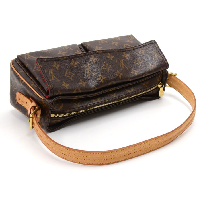 viva cite mm monogram canvas shoulder bag