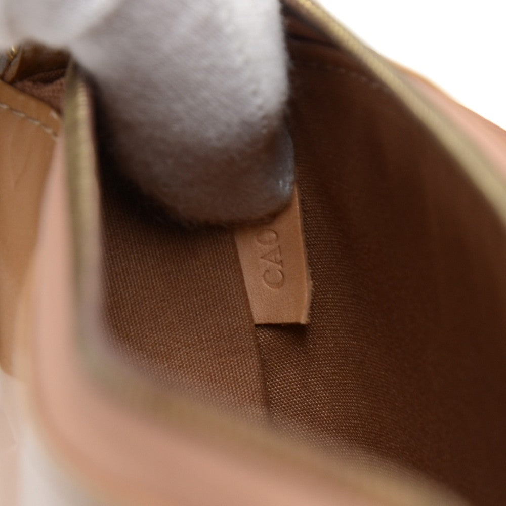 mallory square vernis leather shoulder bag