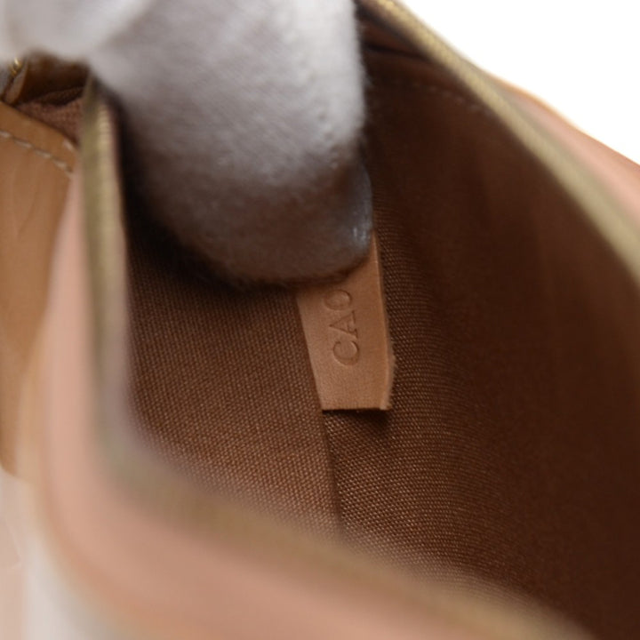 mallory square vernis leather shoulder bag