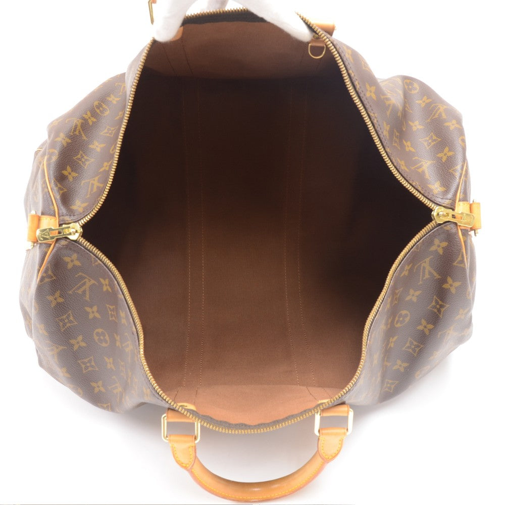 keepall 55 bandouliere monogram canvas travel bag with strap