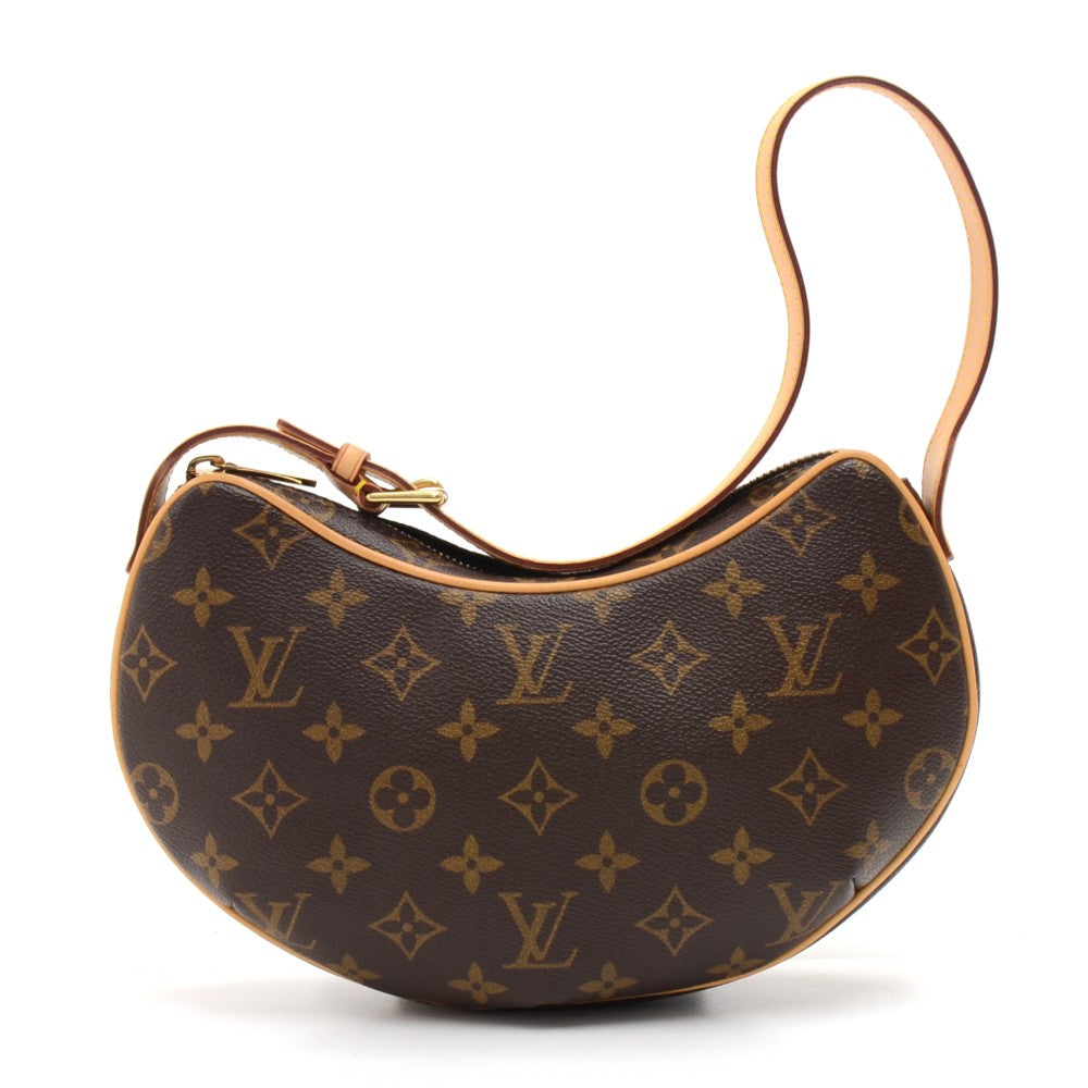 pochette croissant monogram canvas handbag