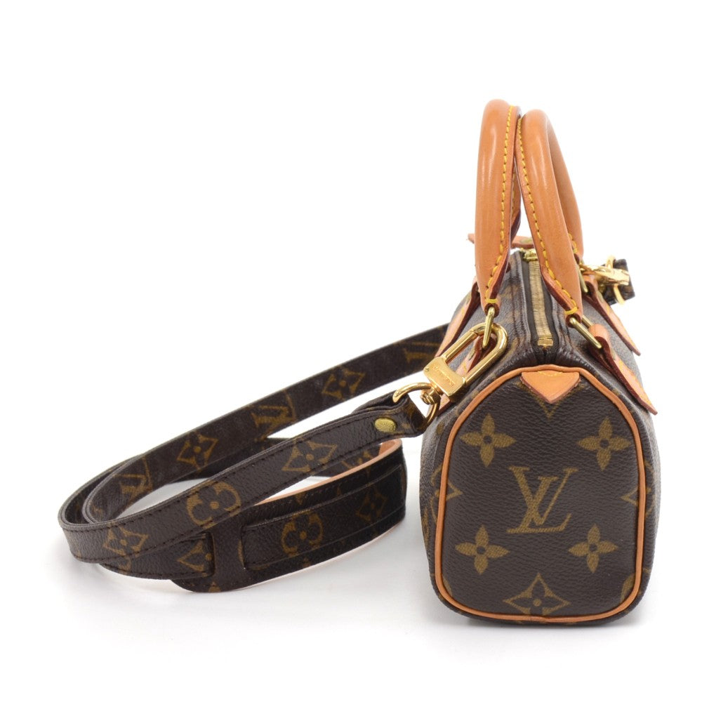 mini speedy sac hl monogram canvas handbag with strap