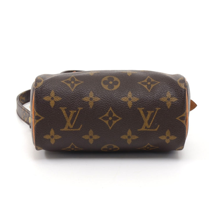 mini speedy sac hl monogram canvas handbag with strap