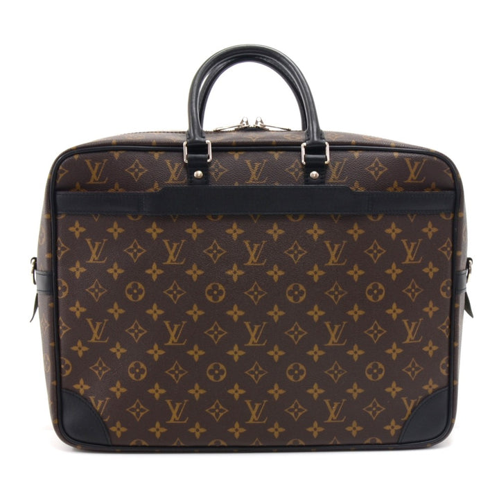 porte-documents voyage gm monogram macassar canvas briefcase bag