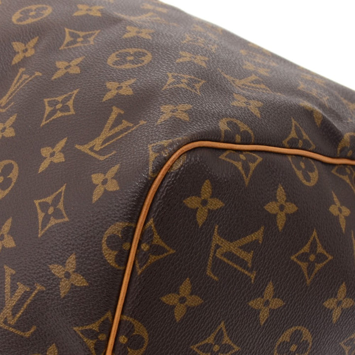 keepall 55 bandouliere monogram canvas travel bag with strap