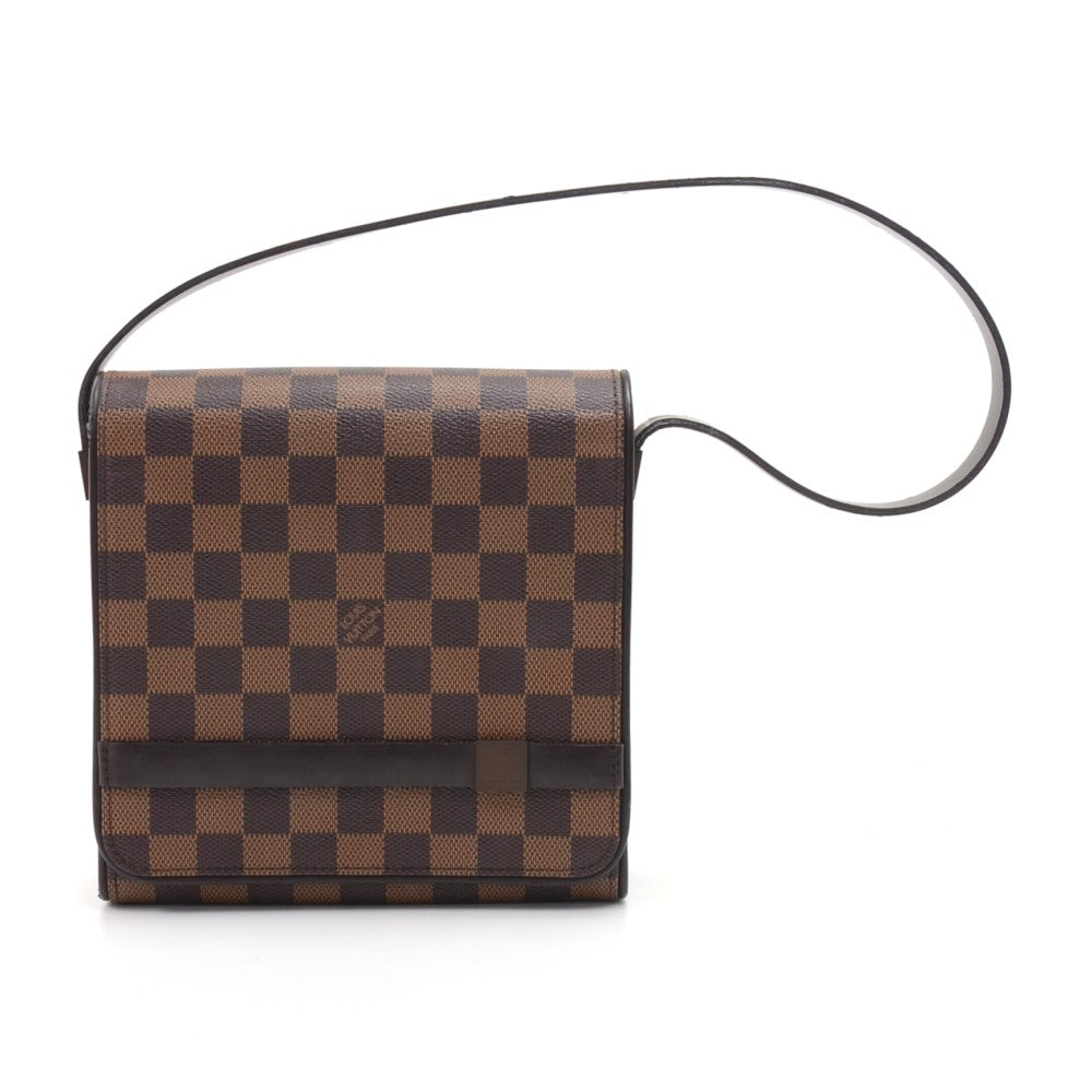 tribeca damier ebene canvas shoulder bag