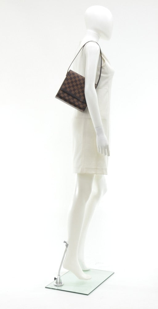 tribeca damier ebene canvas shoulder bag