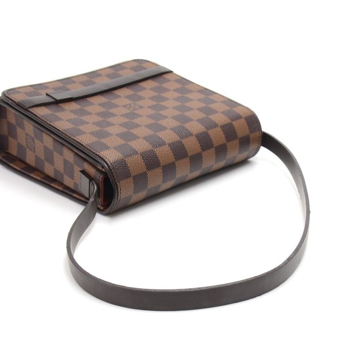tribeca damier ebene canvas shoulder bag