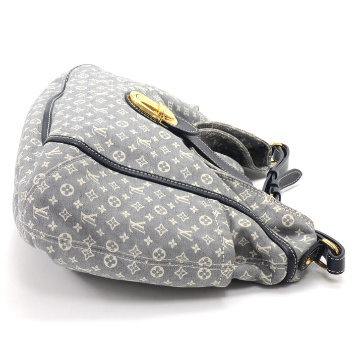 romance idylle mini lin canvas hobo bag