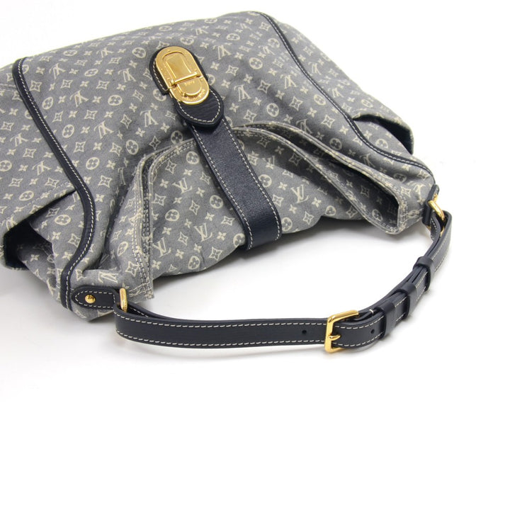 romance idylle mini lin canvas hobo bag