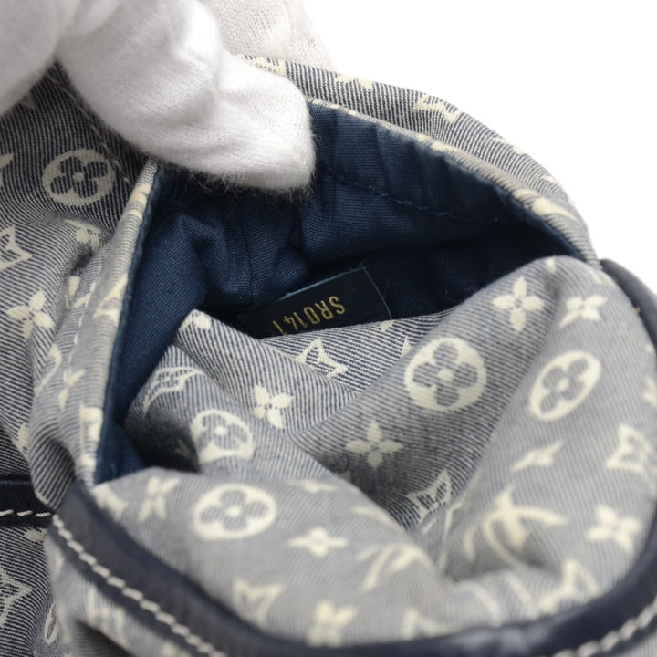 romance idylle mini lin canvas hobo bag