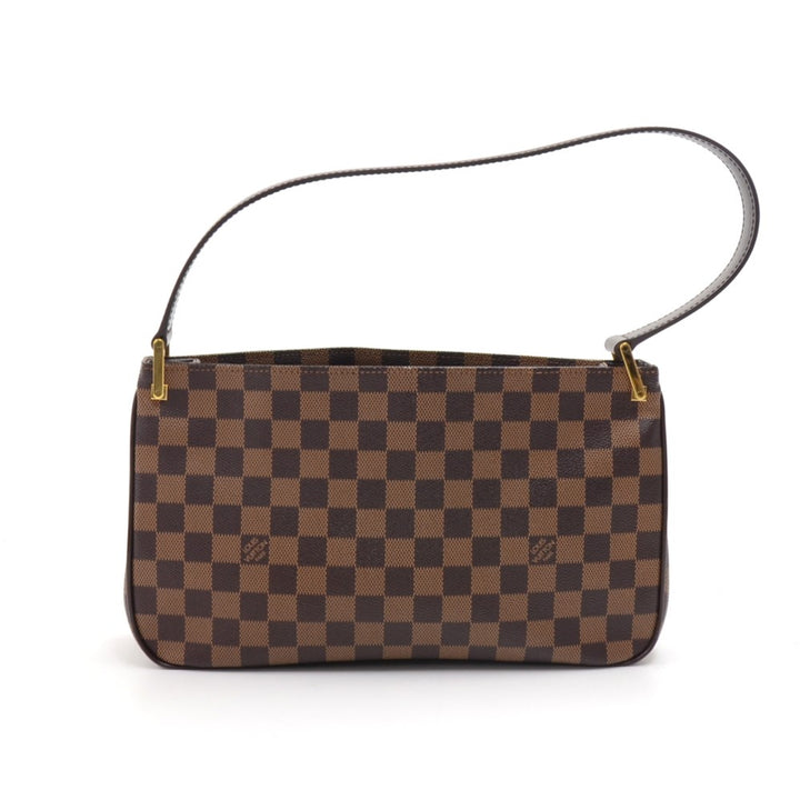 aubagne damier ebene canvas shoulder bag