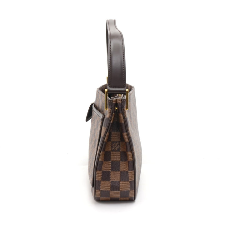aubagne damier ebene canvas shoulder bag