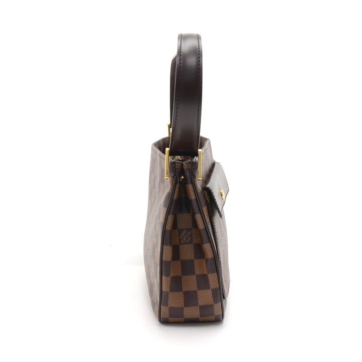 aubagne damier ebene canvas shoulder bag