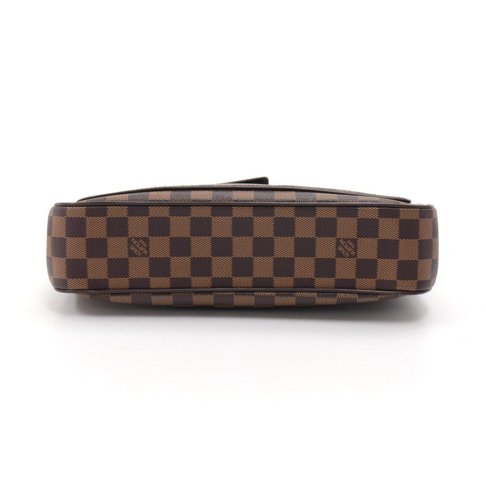 aubagne damier ebene canvas shoulder bag