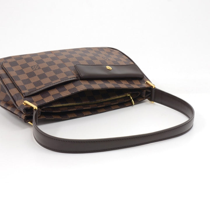 aubagne damier ebene canvas shoulder bag
